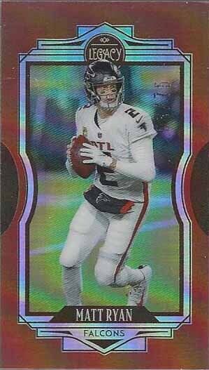 MATT RYAN 2021 PANINI LEGACY RED RUBY MINI PRIZM #D 63/75