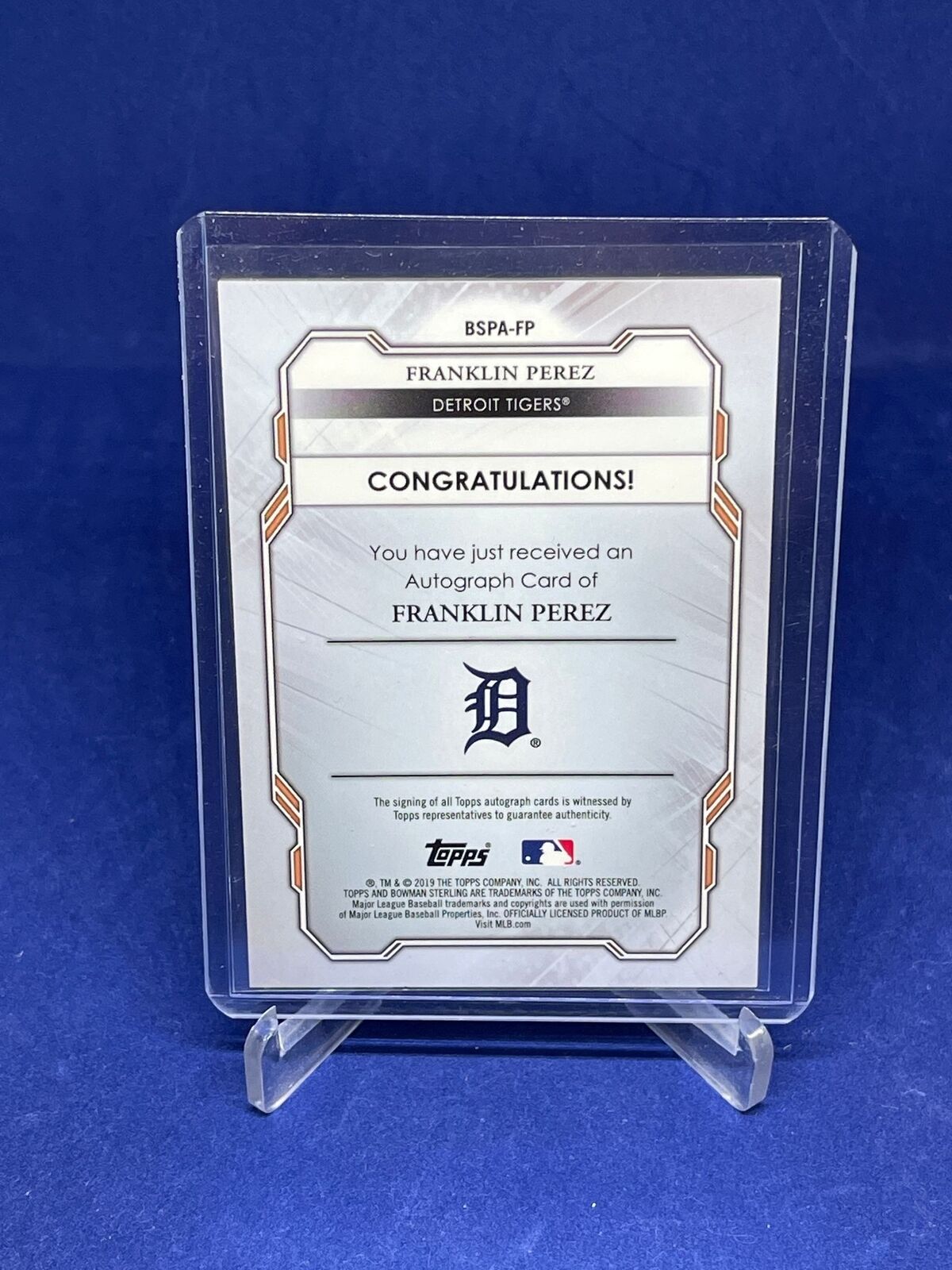 COLE WINN 2019 BOWMAN STERLING REFRACTOR ON CARD AUTO PROSPECT #D /150