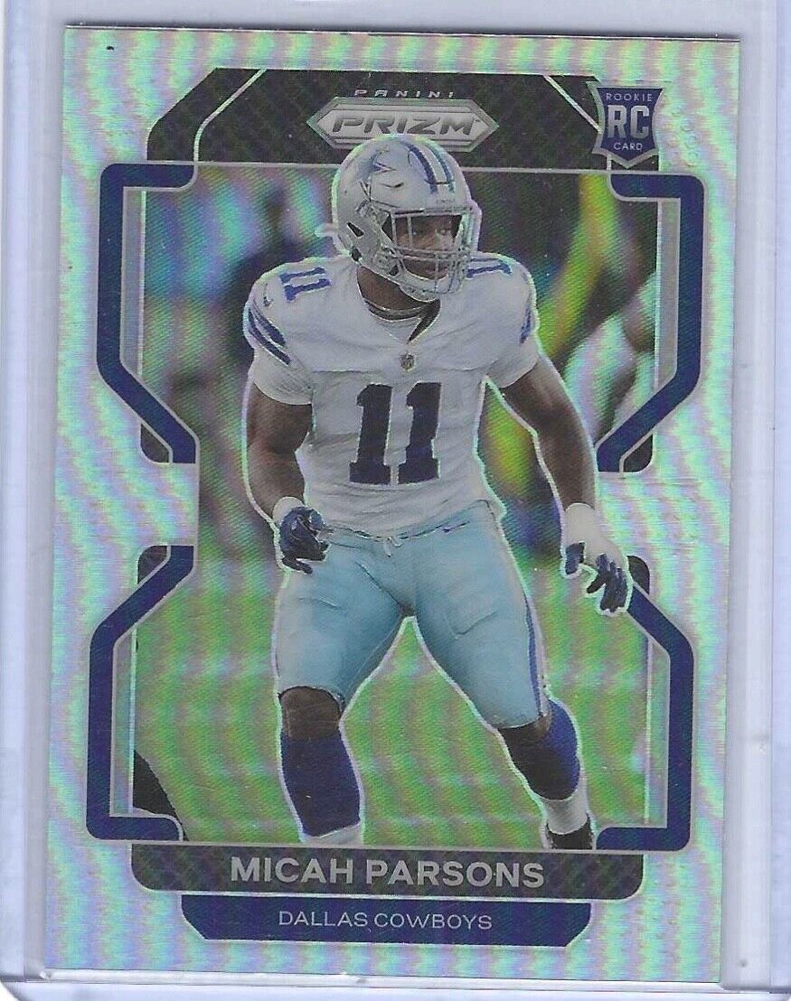 MICAH PARSONS 2021 PANINI PRIZM SILVER PRIZM ROOKIE RC #382