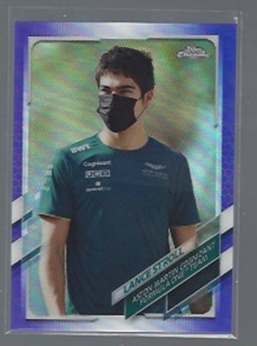 LANCE STROLL 2021 TOPPS CHROME FORMULA 1 F1 PURPLE REFRACTOR #D 105/399