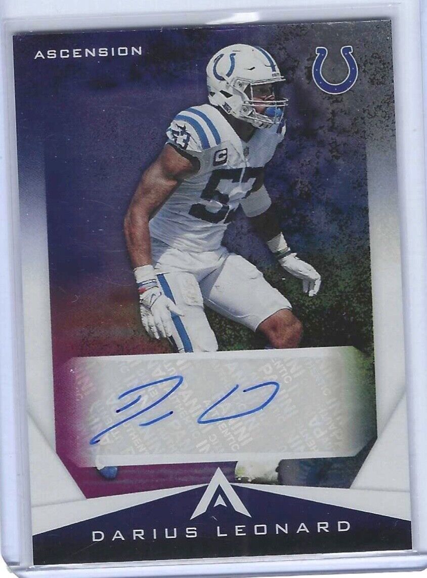 DARIUS LEONARD 2021 PANINI CHRONICLES ASCENSION FOIL AUTO #ASC-DLE