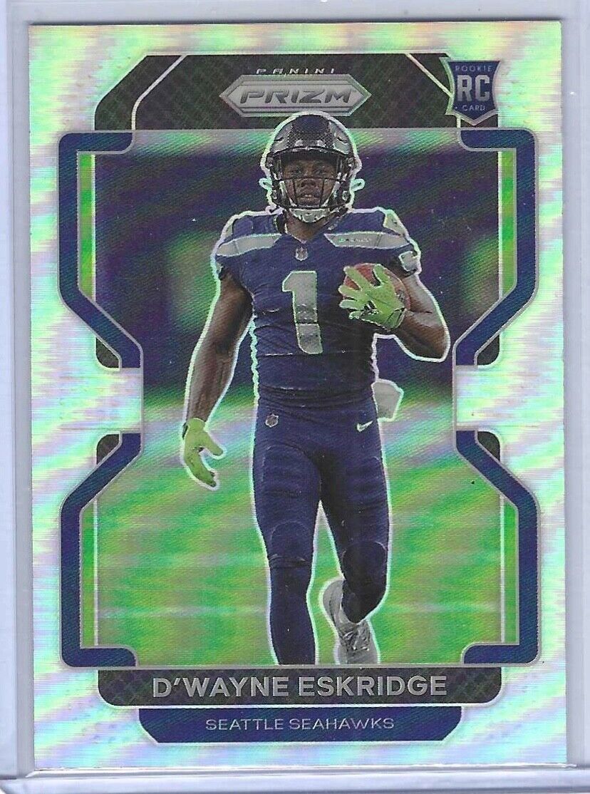 D'WAYNE ESKRIDGE 2021 PANINI PRIZM SILVER PRIZM ROOKIE RC #349