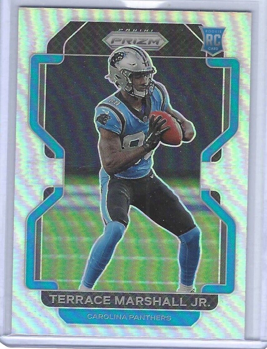 TERRACE MARSHALL JR 2021 PANINI PRIZM SILVER PRIZM ROOKIE RC #348
