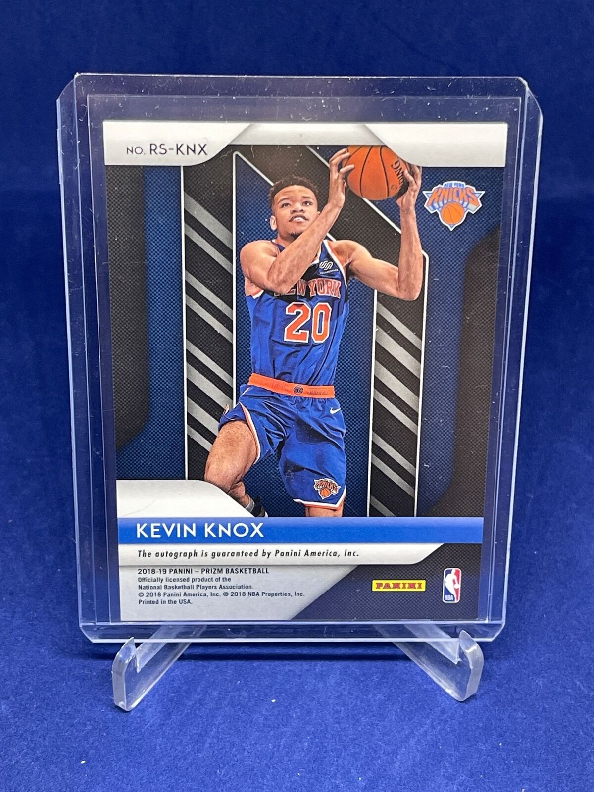 KEVIN KNOX 2018-19 PANINI PRIZM ROOKIE AUTO RC