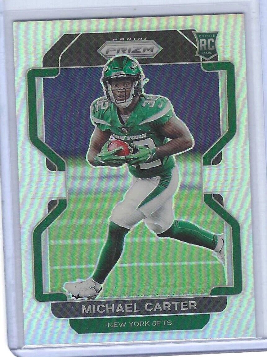 MICHAEL CARTER 2021 PANINI PRIZM SILVER PRIZM ROOKIE RC #365