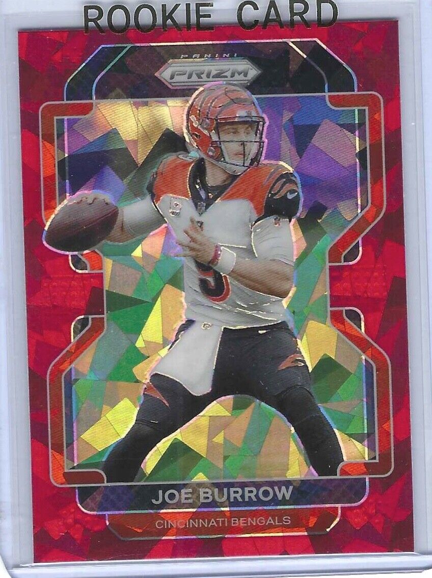JOE BURROW 2021 PANINI PRIZM RED CRACKED ICE PRIZM #273