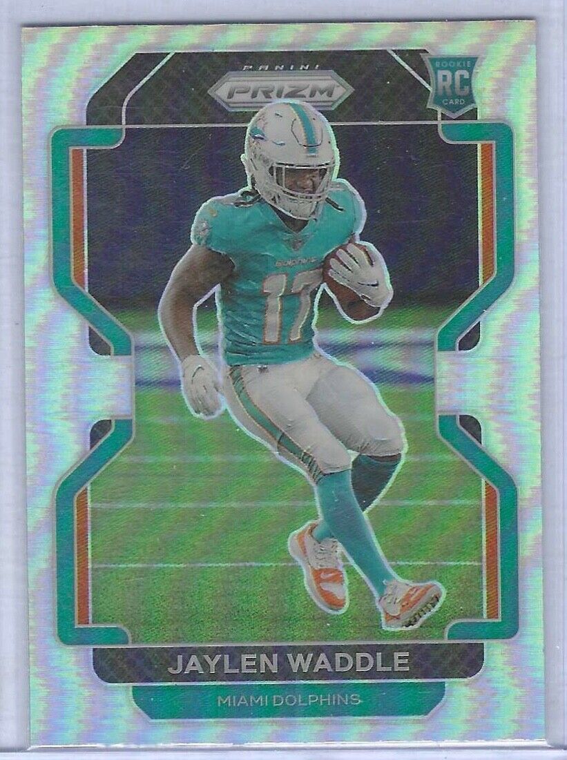 JAYLEN WADDLE 2021 PANINI PRIZM SILVER PRIZM ROOKIE RC #338