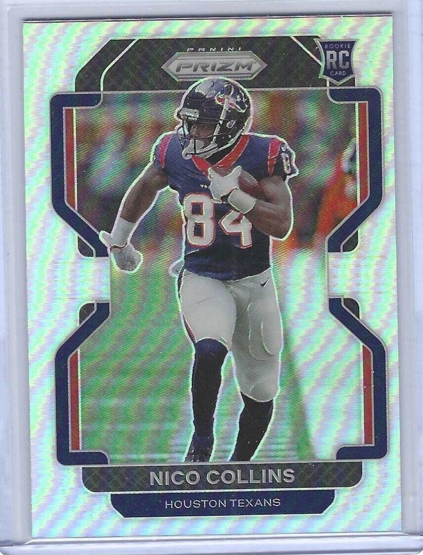 NICO COLLINS 2021 PANINI PRIZM SILVER PRIZM ROOKIE RC #360