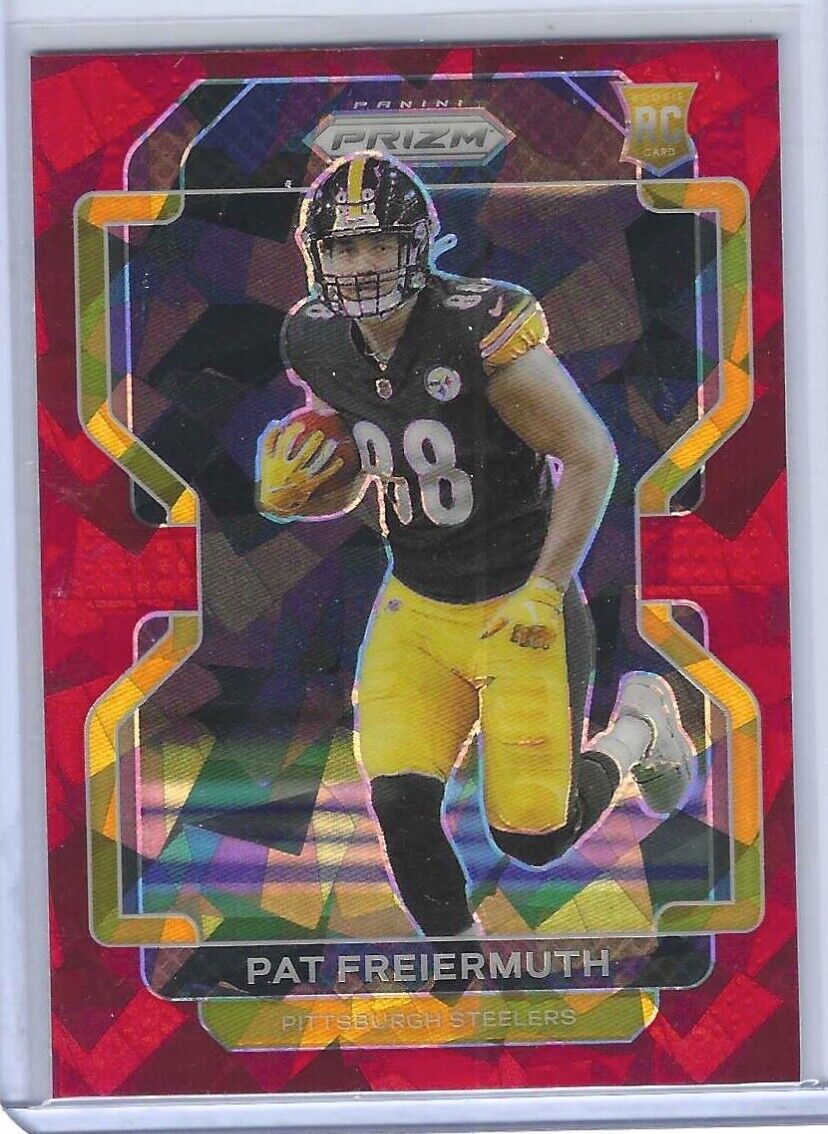 PAT FREIERMUTH 2021 PANINI PRIZM RED CRACKED ICE PRIZM ROOKIE RC #362