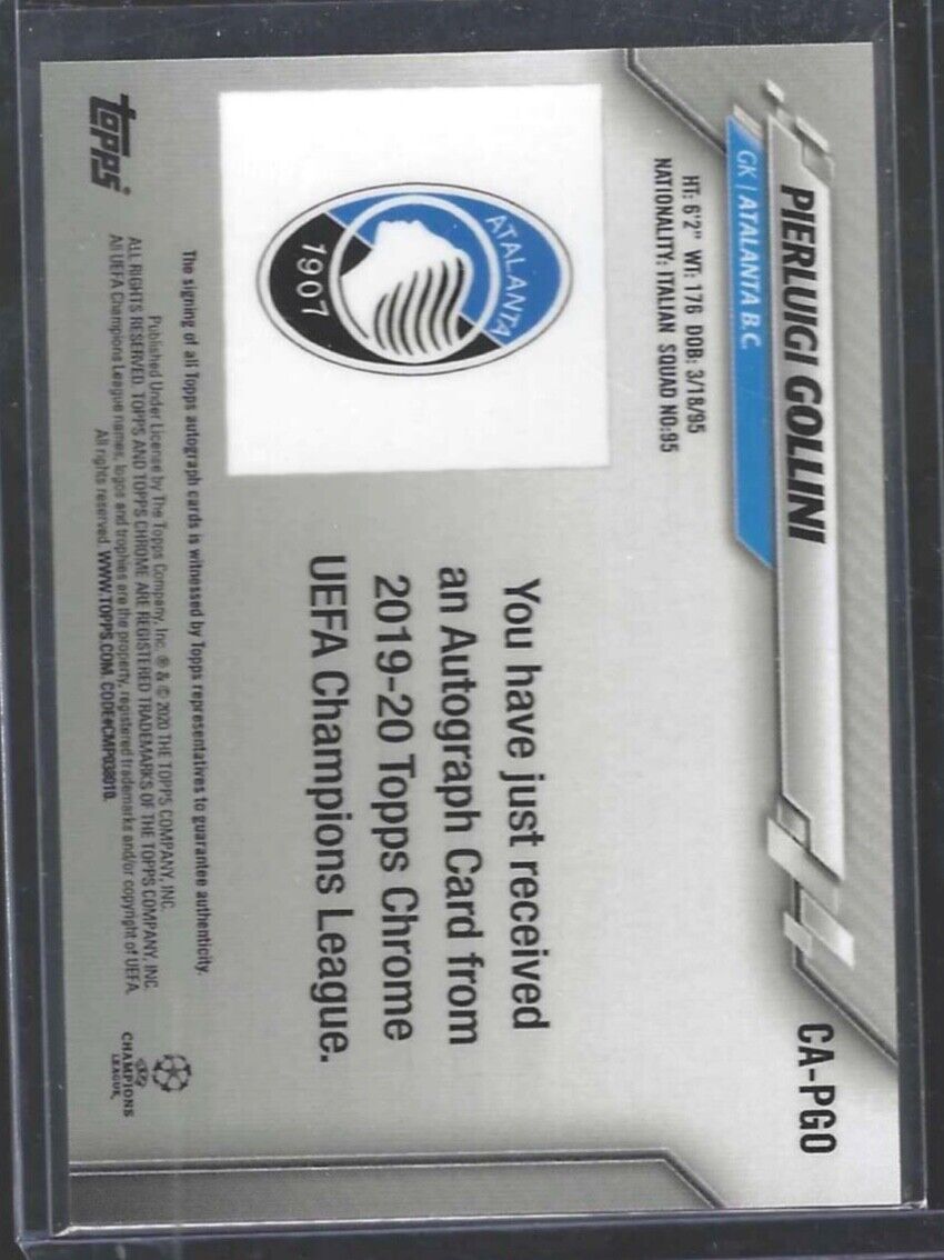 PIERLUIGI GOLLINI 2019-20 TOPPS CHROME UEFA SILVER REFRACTOR AUTO #CA-PGO