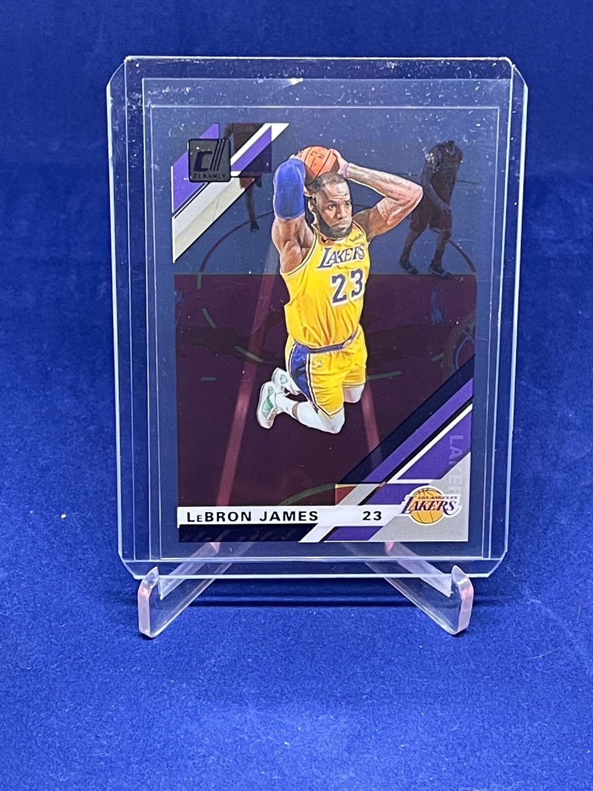 LEBRON JAMES 2019-20 PANINI CLEARLY DONRUSS PURPLE SP #20