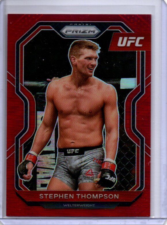 STEPHEN THOMPSON 2021 PANINI PRIZM UFC RED PRIZM #D 6/275