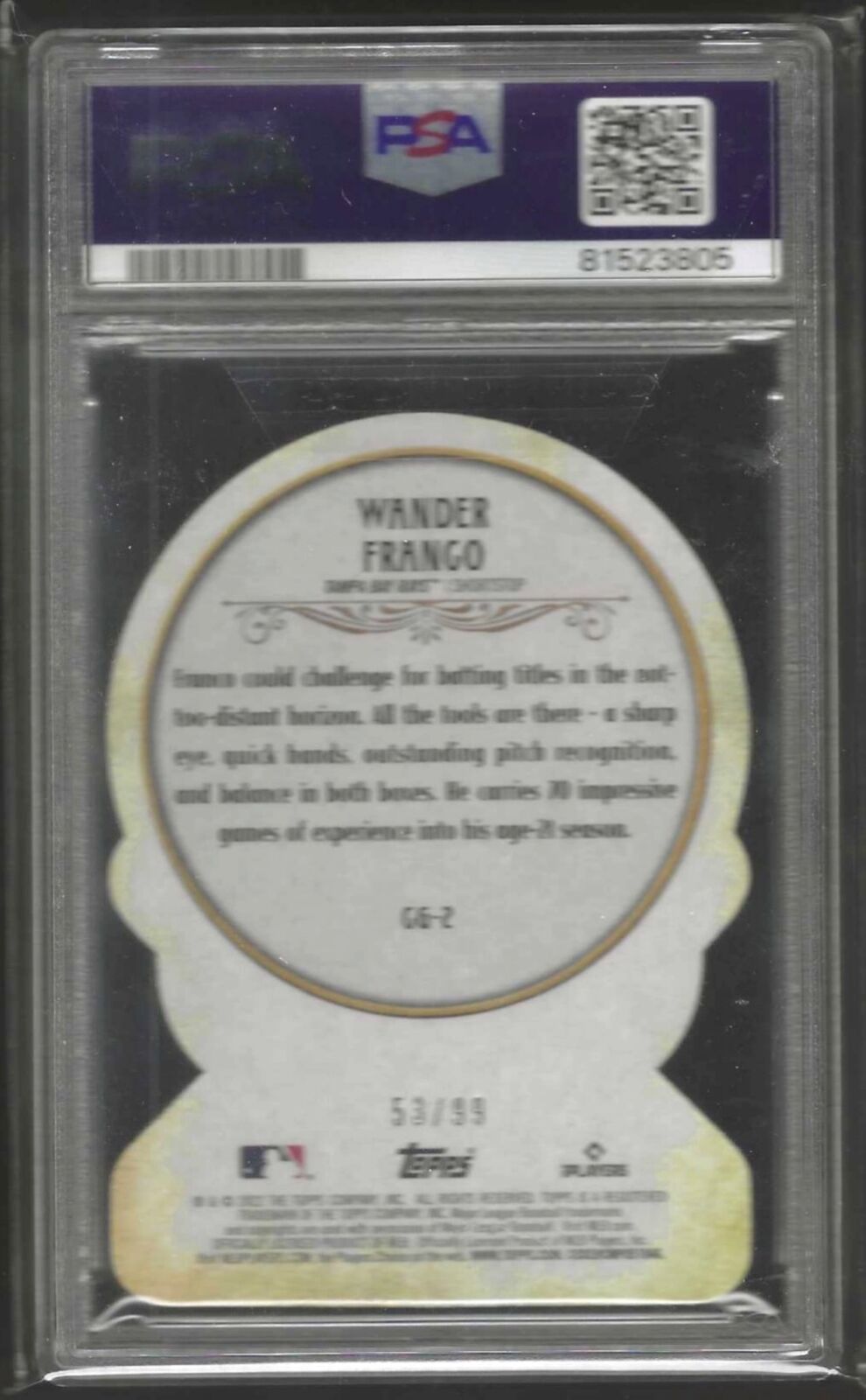 WANDER FRANCO 2022 GYPSY QUEEN CRYSTAL GAZING GREEN DIE CUT RC /99 PSA 10 POP 3