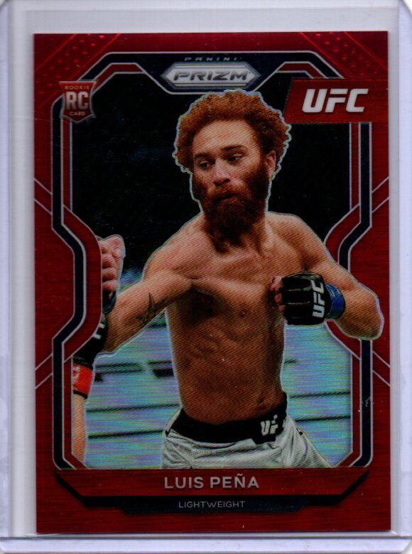 LUIS PENA 2021 PANINI PRIZM UFC RED PRIZM RC #D 121/275