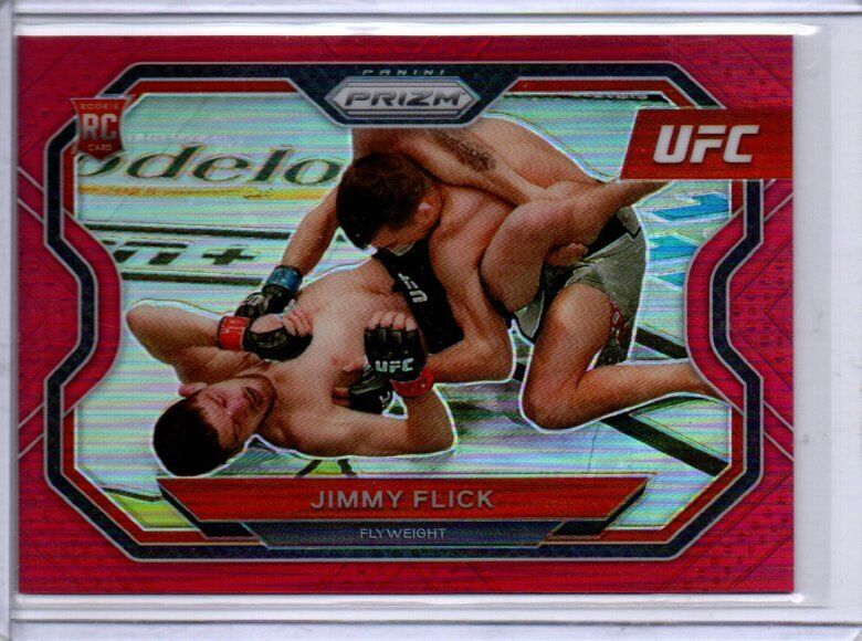 JIMMY FLICK 2021 PANINI PRIZM UFC RED PRIZM RC #D 173/275