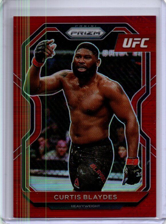 CURTIS BLAYDES 2021 PANINI PRIZM UFC RED PRIZM #D 217/275