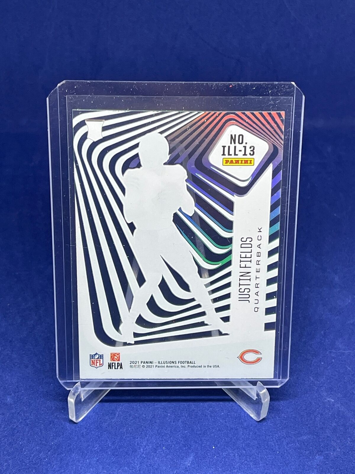 JUSTIN FIELDS 2021 PANINI ILLUSIONS ILLUSIONISTS GREEN ROOKIE RC