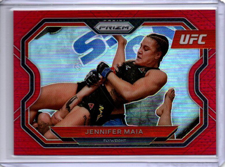 JENNIFER MAIA 2021 PANINI PRIZM UFC RED PRIZM #D 96/275