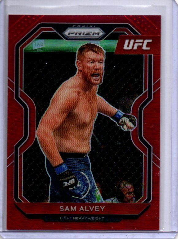 SAM ALVEY 2021 PANINI PRIZM UFC RED PRIZM #D 91/275