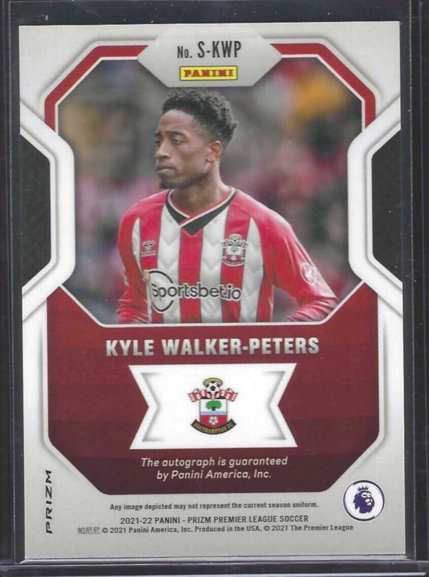 KYLE WALKER-PETERS 2021-22 PANINI PRIZM EPL BREAKAWAY PULSAR PRIZM AUTO #S-KWP