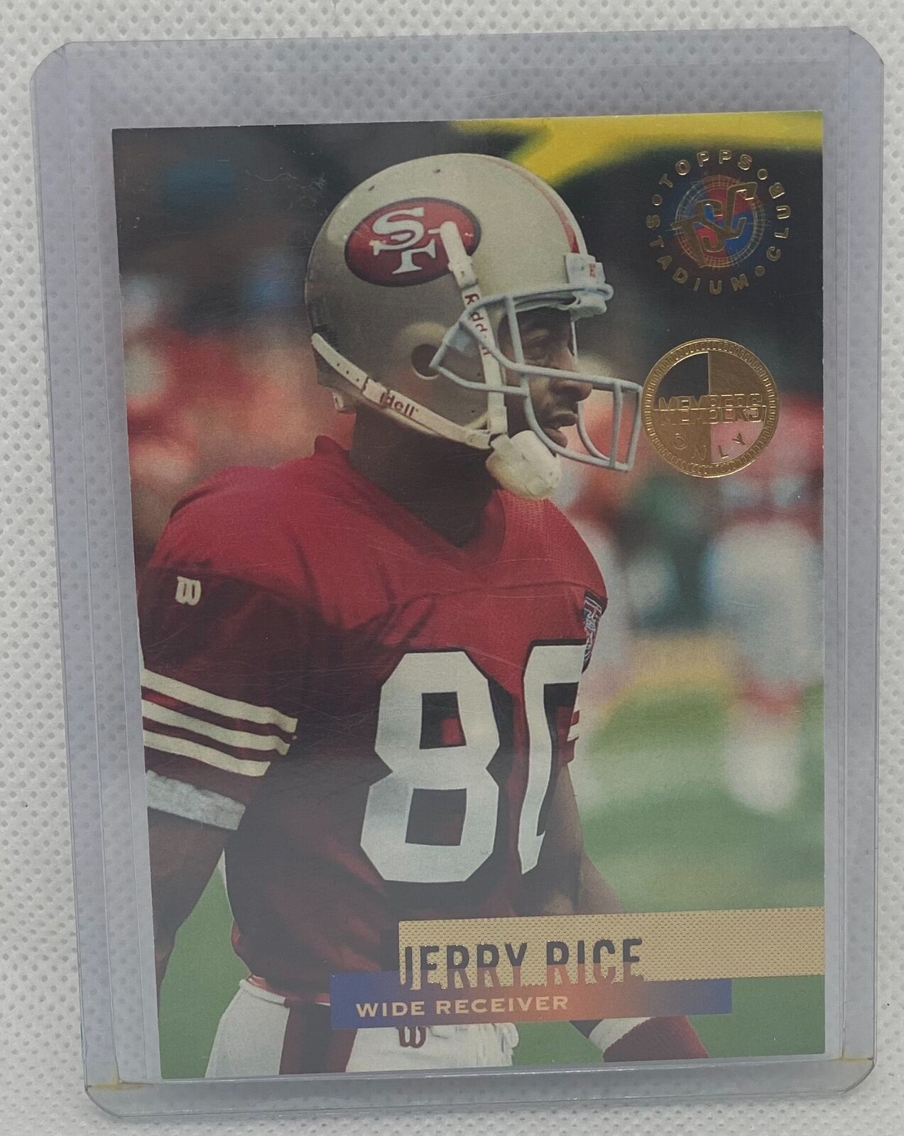 JERRRY RICE 1995 TOPPS STADIUM CLUB MEMBERS ONLY #400