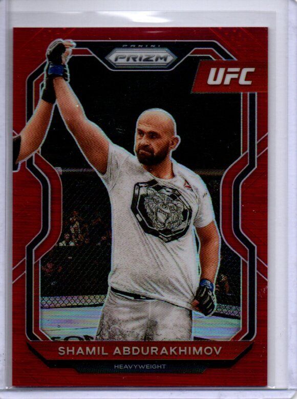 SHAMIL ABDURAKHIMOV 2021 PANINI PRIZM UFC RED PRIZM #D 7/275