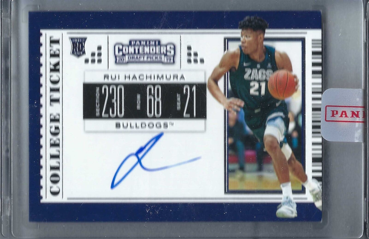 RUI HACHIMURA 2019-20 PANINI CONTENDERS SSP VARIATION COLLEGE TICKET AUTO RC #61