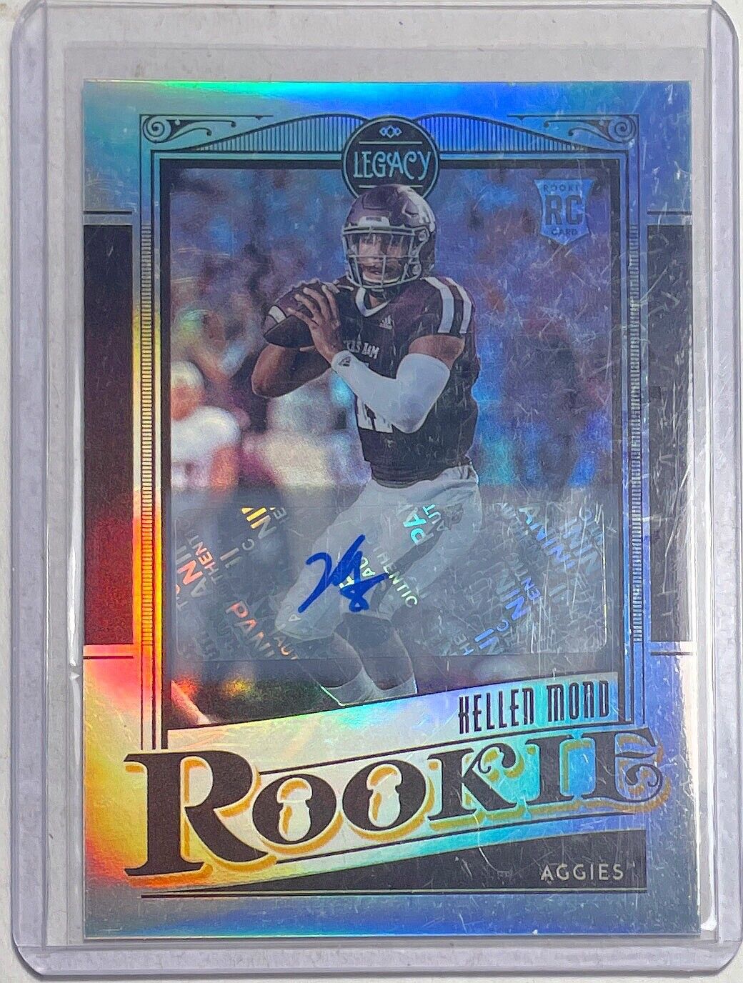 KELLEN MOND 2021 PANINI LEGACY SILVER PRIZM ROOKIE AUTO ROOKIE RC #148