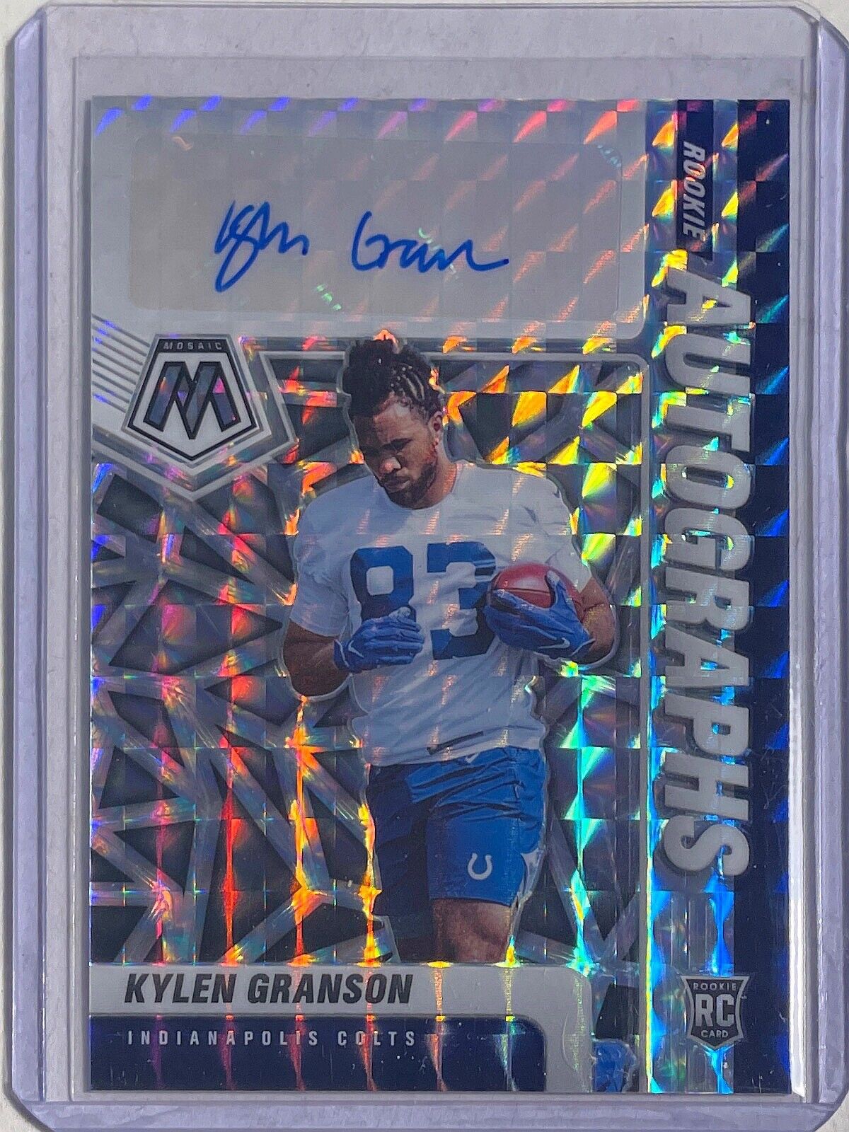 KYLEN GRANSON 2021 PANINI MOSAIC ROOKIE AUTO PRIZM ROOKIE RC #RA-74