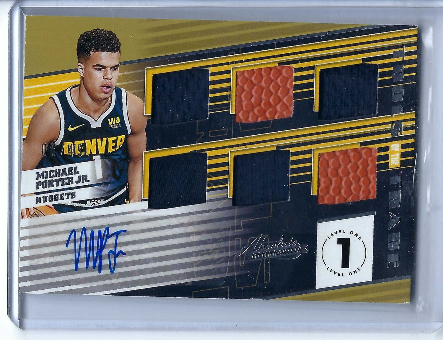MICHAEL PORTER JR. TOOLS OF THE TRADE LEVEL ONE 6 PATCH AUTO RC #D /49