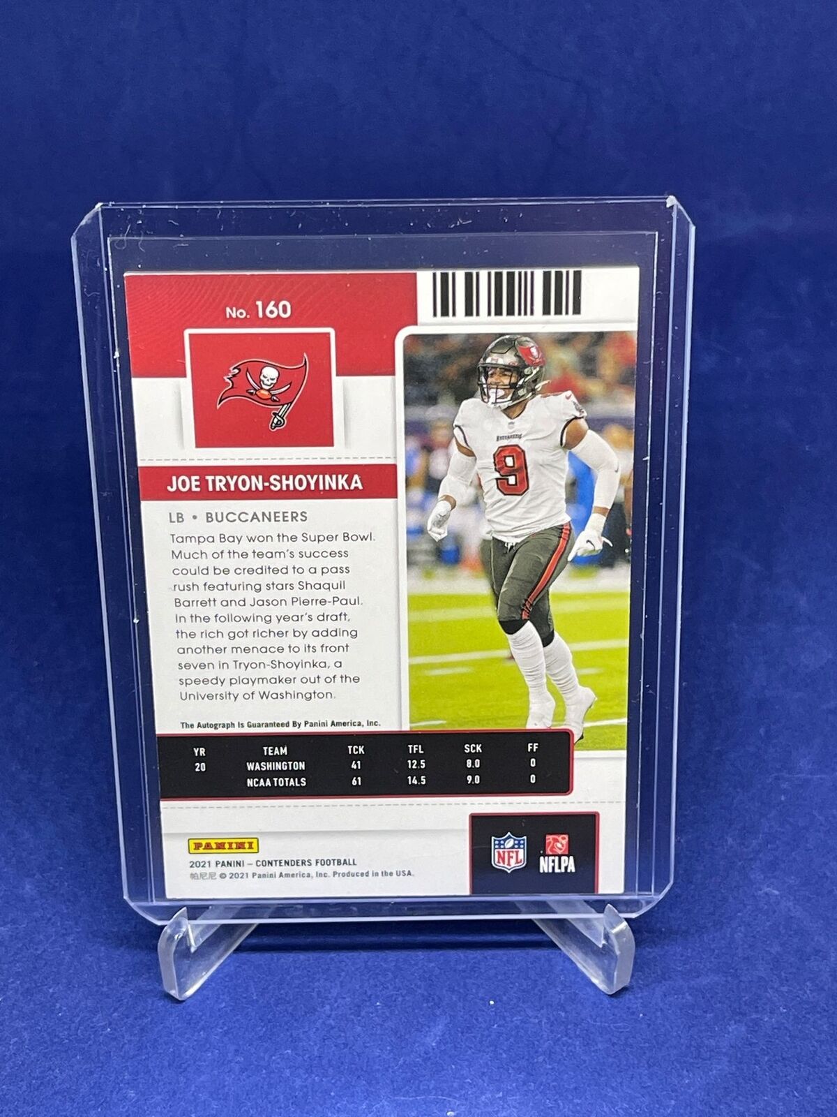 JOE TRYON SHOYINKA 2021 PANINI CONTENDERS ROOKIE TICKET AUTO RC #160