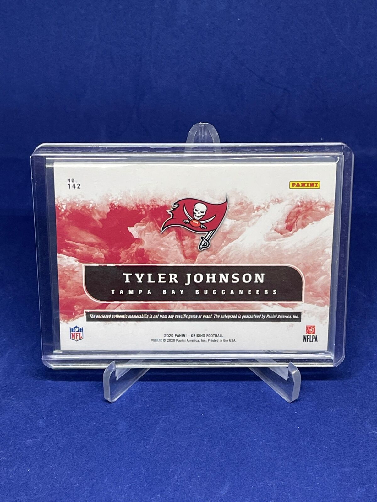 TYLER JOHNSON 2020 PANINI ORIGINS RPA PATCH AUTO BLUE ROOKIE RC #D 39/49
