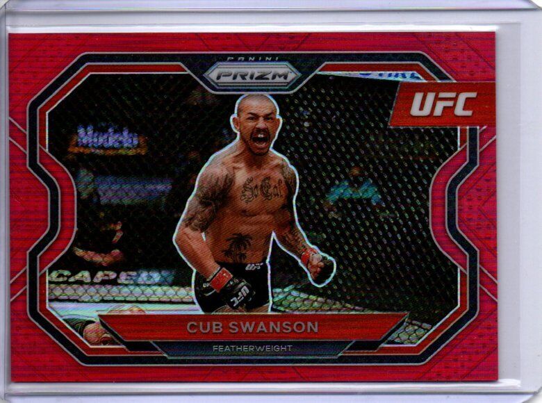CUB SWANSON 2021 PANINI PRIZM UFC RED PRIZM #D 148/275