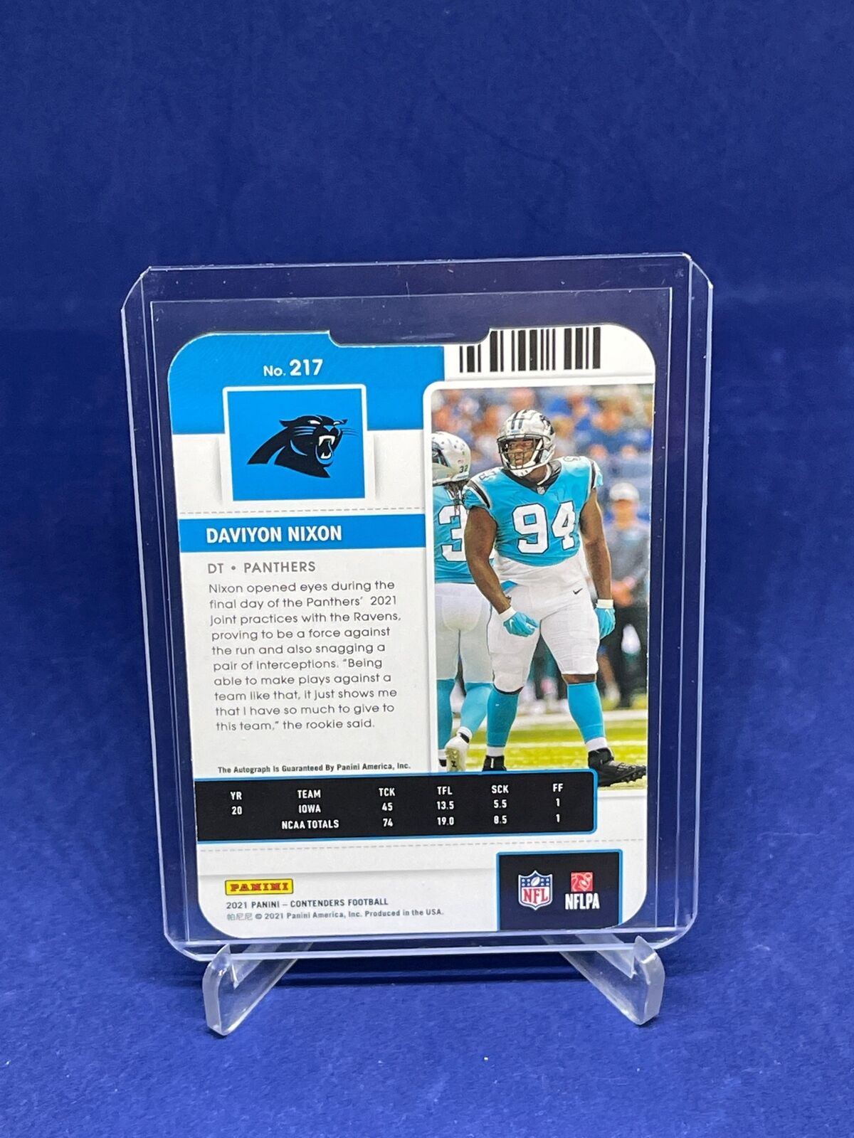 DAVIYON NIXON 2021 PANINI CONTENDERS TICKET STUB DIE CUT ROOKIE AUTO RC #D 90/94