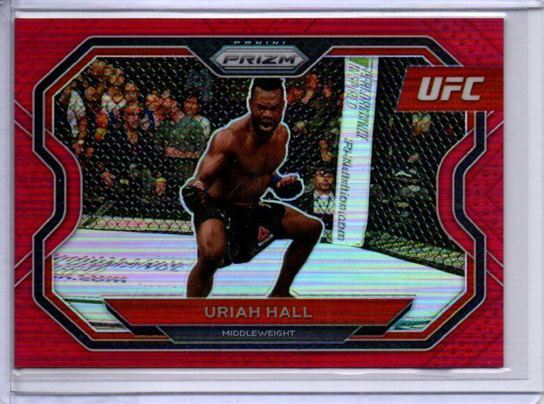 URIAH HALL 2021 PANINI PRIZM UFC RED PRIZM #D 10/275