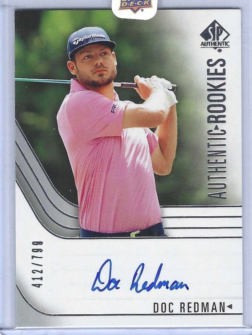 DOC REDMAN 2018 UPPER DECK SP AUTHENTIC ROOKIE ON CARD AUTO RC #D 412/799
