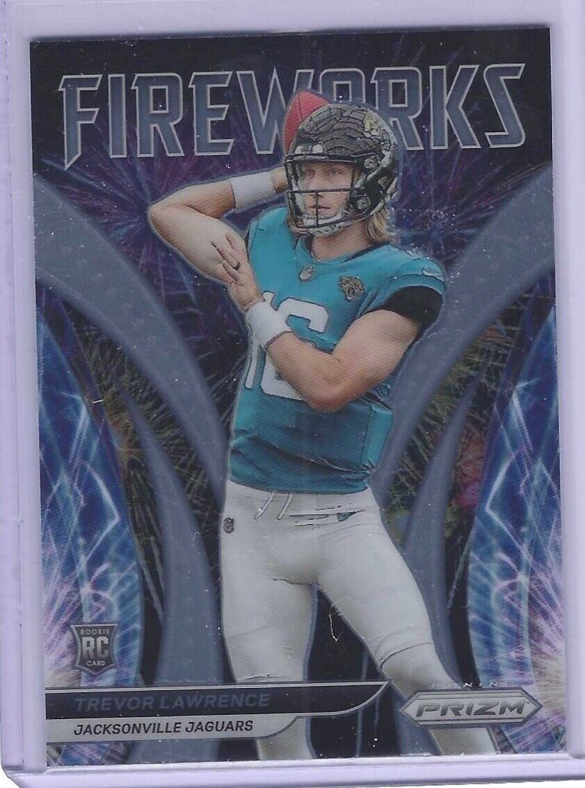 TREVOR LAWRENCE 2021 PANINI PRIZM ROOKIE FIREWORKS INSERT RC #F-21