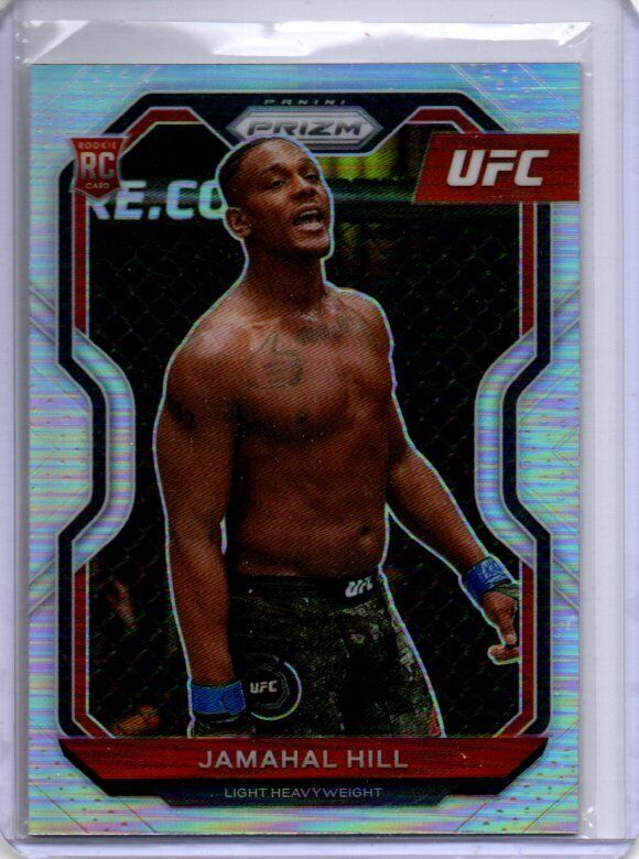 JAMAHAL HILL 2021 PANINI PRIZM UFC SILVER PRIZM RC #42