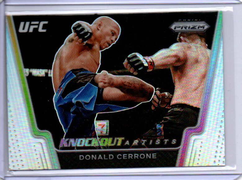 DONALD CERRONE 2021 PANINI PRIZM UFC KNOCKOUT ARTISTS SILVER PRIZM #15
