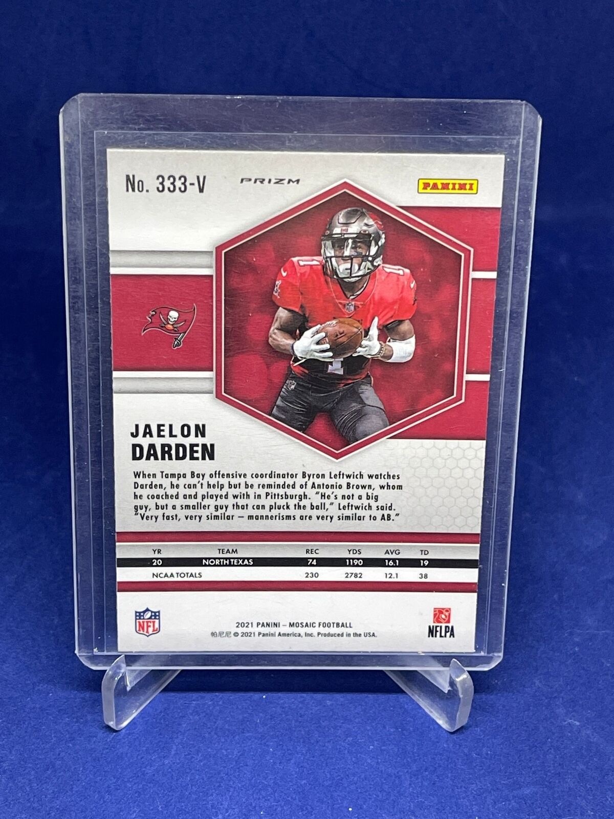 JAELON DARDEN 2021 PANINI MOSAIC SILVER PRIZM PHOTO VARIATION ROOKIE SP RC