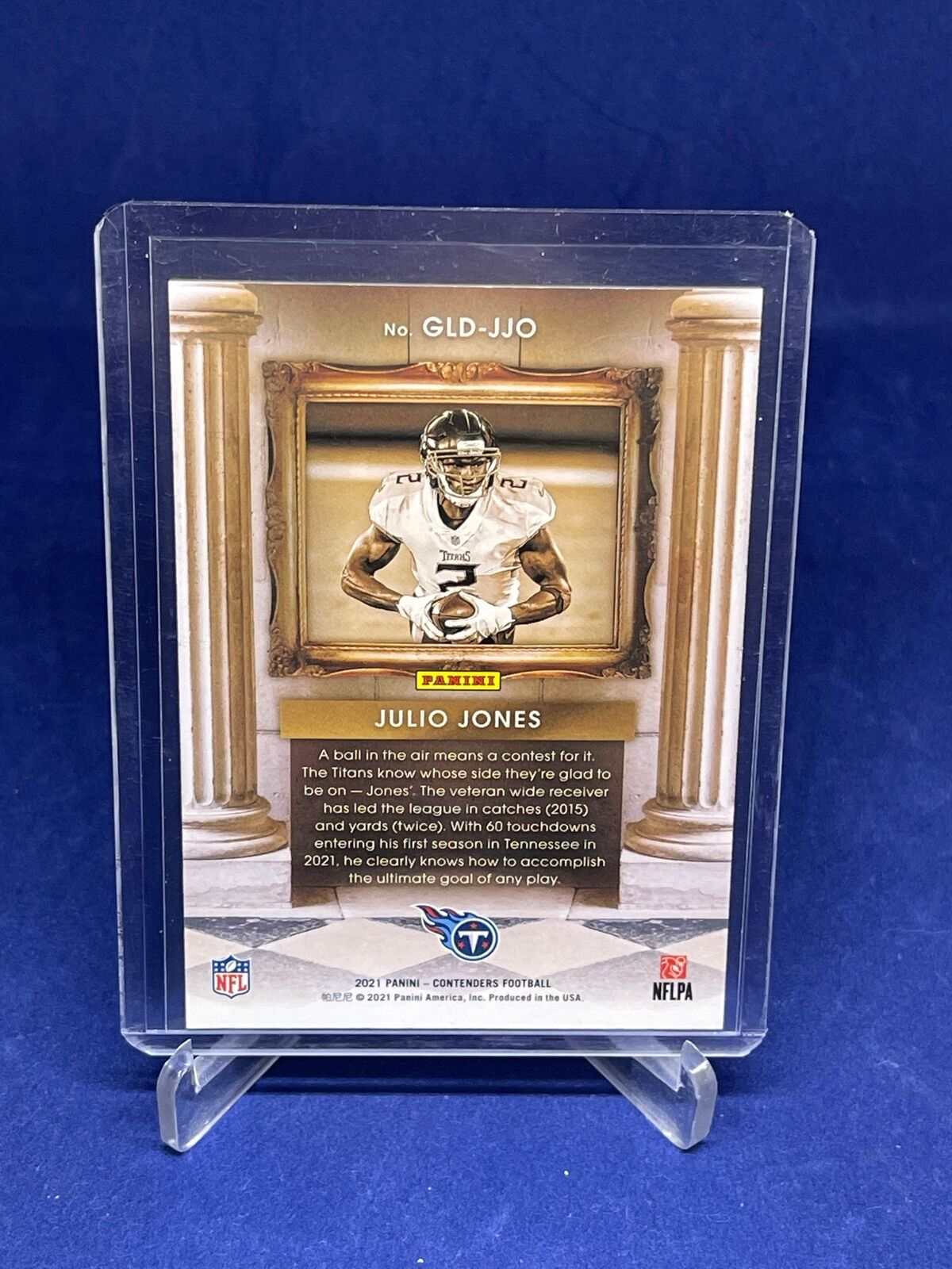 JULIO JONES 2021 PANINI CONTENDERS GLADIATORS GOLD #D 21/25