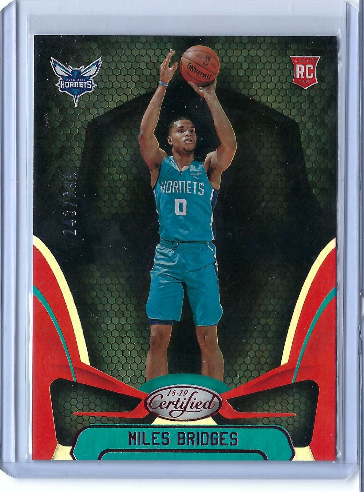 MILES BRIDGES 2018-19 PANINI CERTIFIED MIRROR RED RC #D 243/299