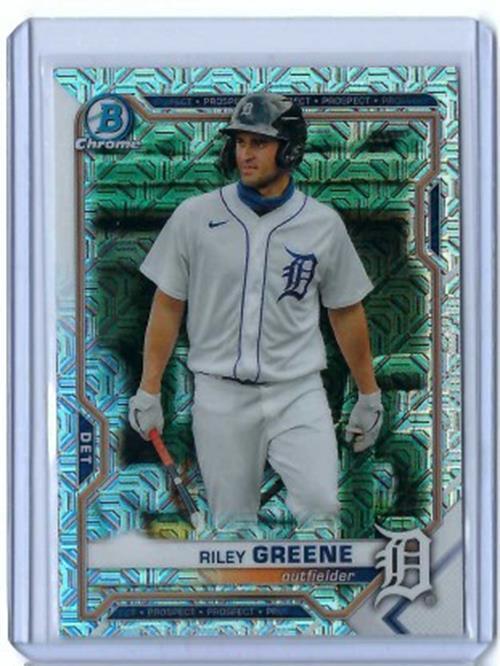 RILEY GREENE 2021 TOPPS BOWMAN CHROME SILVER MEGA BOX MOJO REFRACTOR #BCP-188