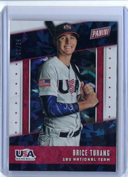 BRICE TURANG 2019 PANINI FATHERS DAY CRACKED ICE USA #D 1/25
