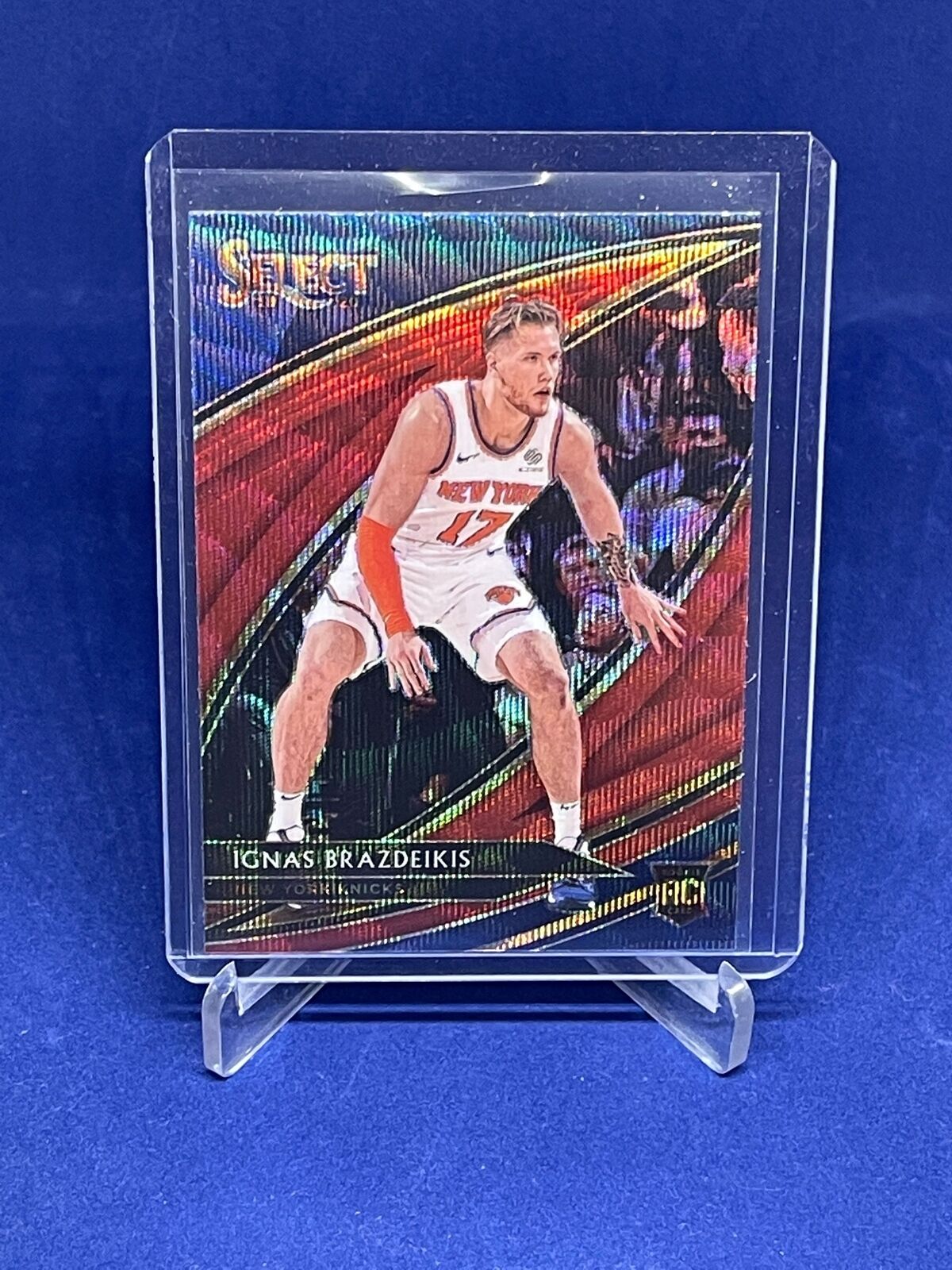 IGNAS BRAZDEIKIS 2019-20 PANINI SELECT COURTSIDE RED WAVE PRIZM ROOKIE RC #286