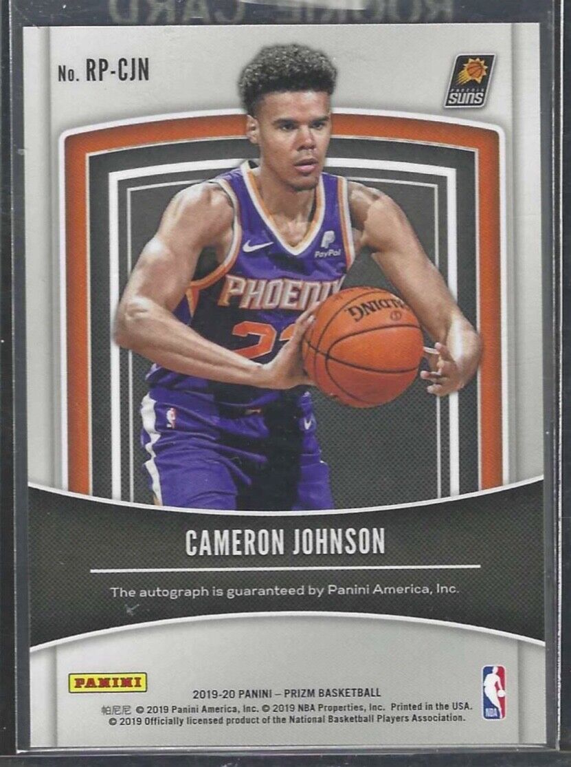 CAMERON JOHNSON 2019-20 PANINI PRIZM ROOKIE PENMANSHIP AUTO RC #RP-CJN