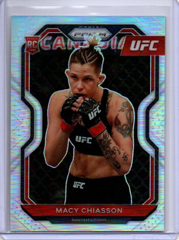 MACY CHIASSON 2021 PANINI PRIZM UFC SILVER PRIZM RC #37