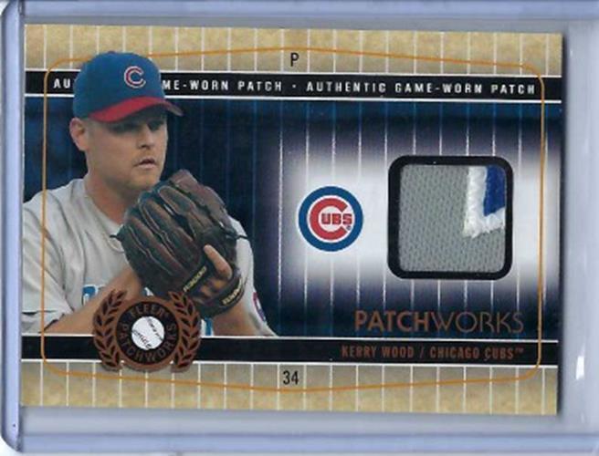 KERRY WOOD 2005 FLEER PATCHWORKS AUTHENTIC GAME-WORN PATCH #D 6/99
