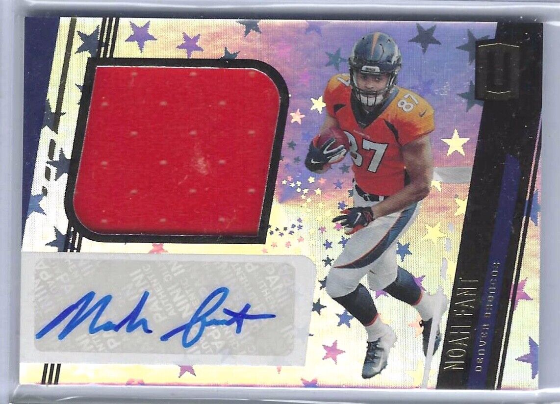 NOAH FANT 2019 PANINI UNPARALLED ASTRAL RPA JERSEY AUTO RC #D 12/150