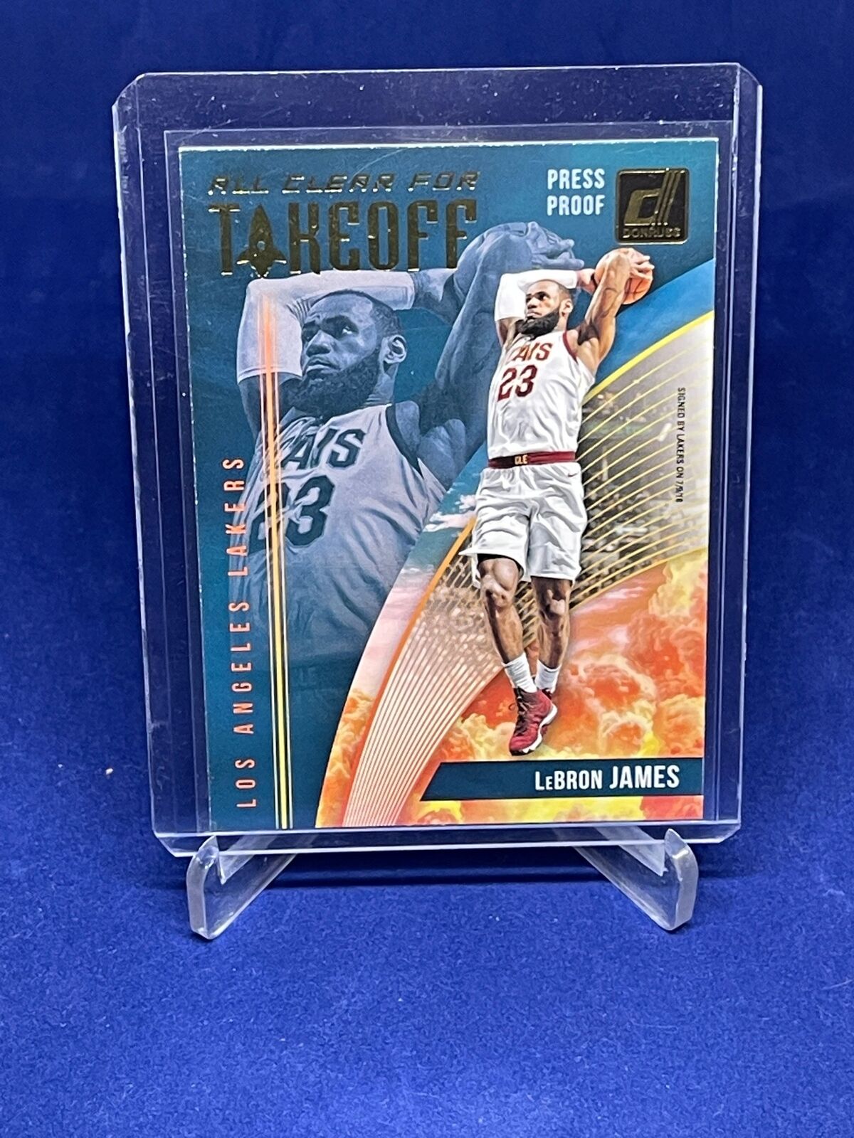 LEBRON JAMES 2018-19 PANINI DONRUSS ALL CLEAR FOR TAKEOFF PRESS PROOF #1